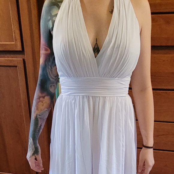 White Graduation or prom dress, size small - Picture 1 of 6